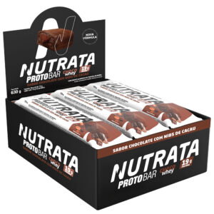 NUTRATA PROTO BAR WHEY 70G - CHOCOLATE MEIO AMARGO COM NIBS DE CACAU