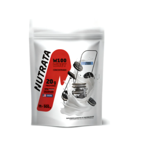 NUTRATA W100 WHEY CONCENTRADO 900G REFIL - COOKIES E CREAM